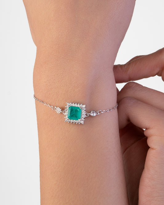 Emerald Square Bracelet