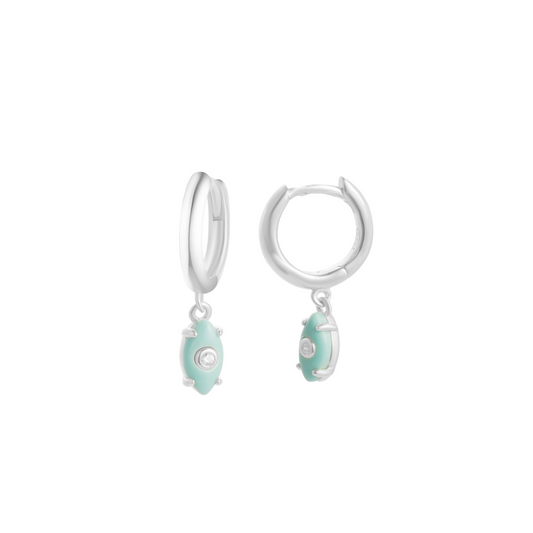 Turquoise Evil Eye Earrings