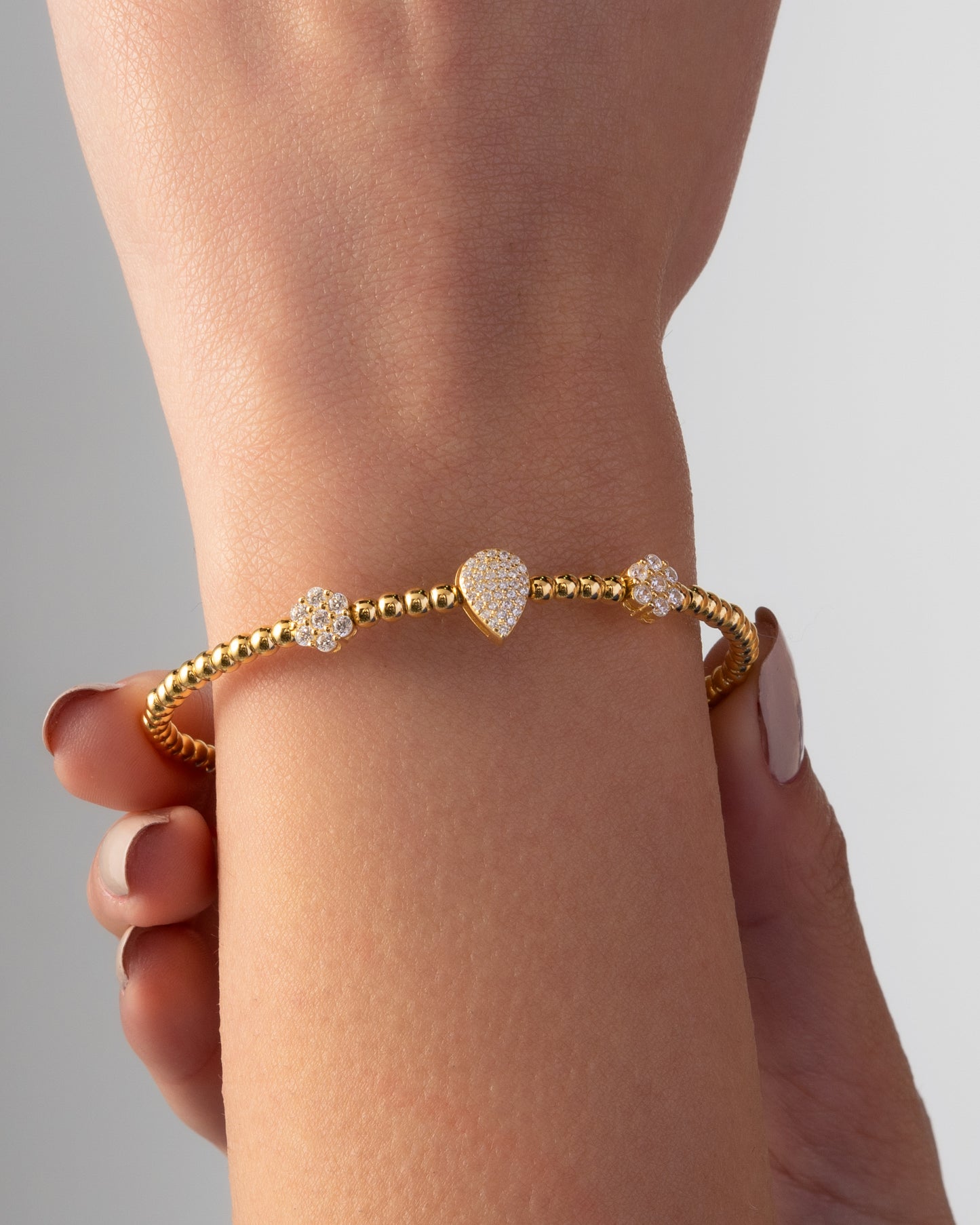 Pear Round Bangle