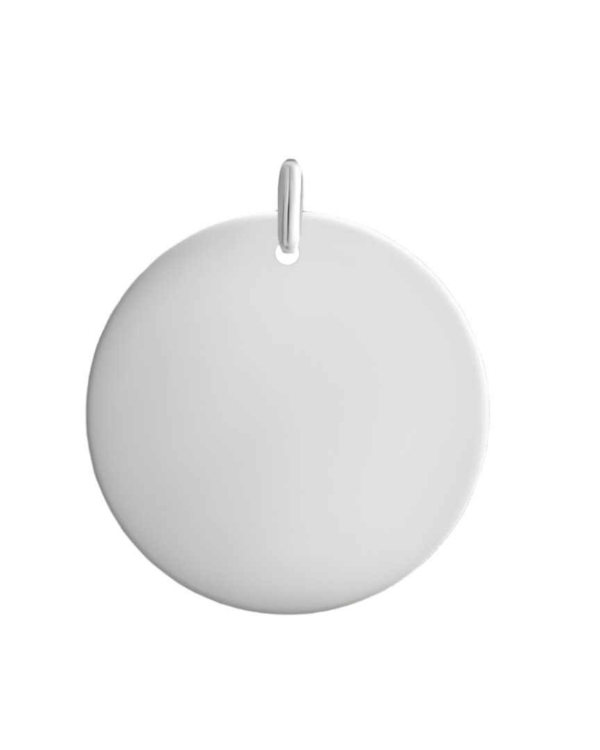 Royal touch Engraving 15mm Silver