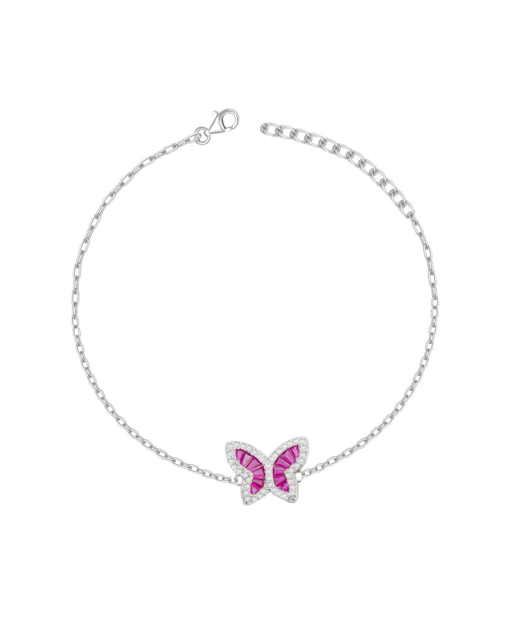Ruby Butterfly Bracelet
