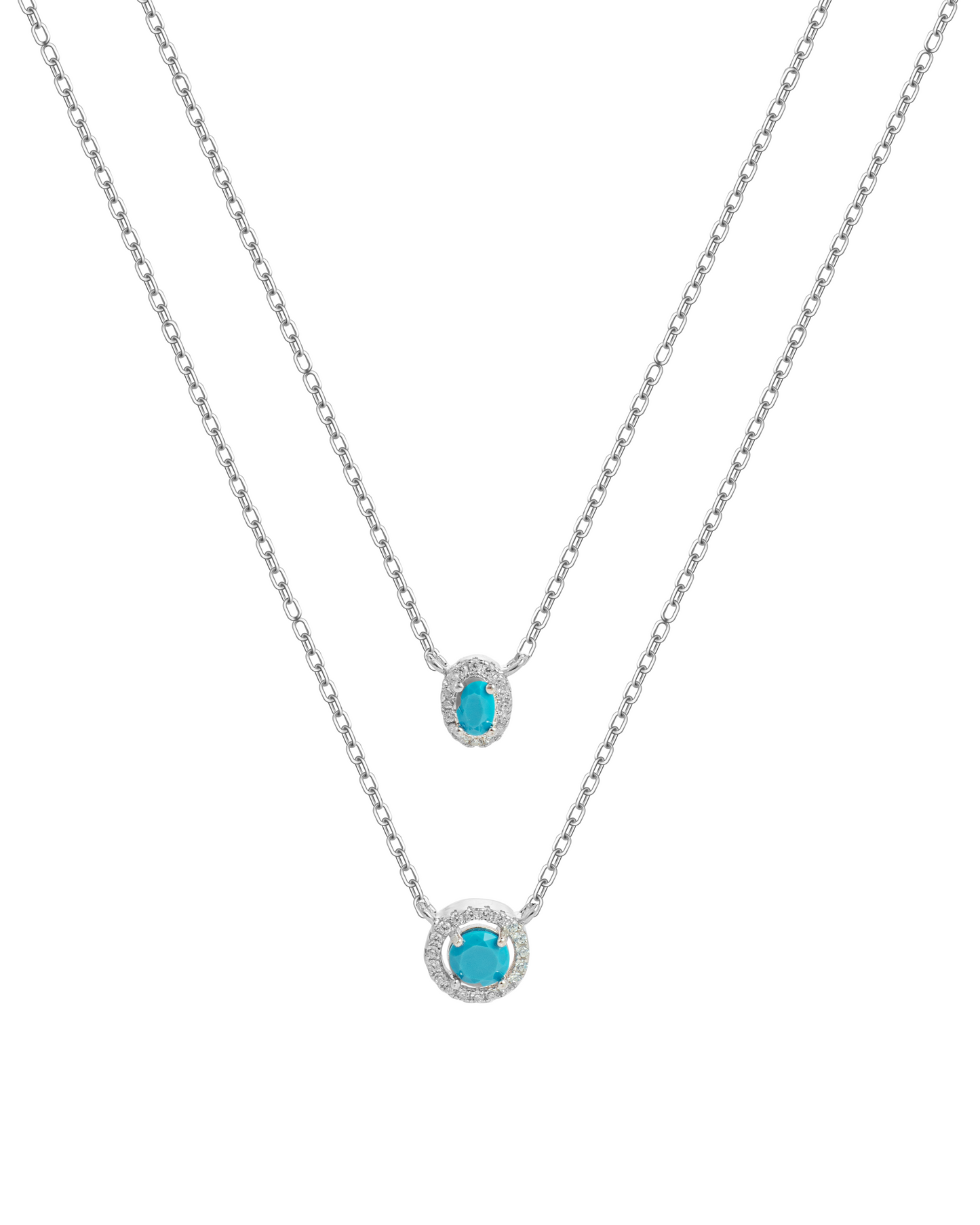 Turquoise Double Layering Necklace