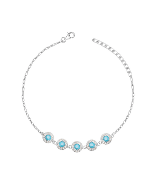 5 Round Turquoise Bracelet
