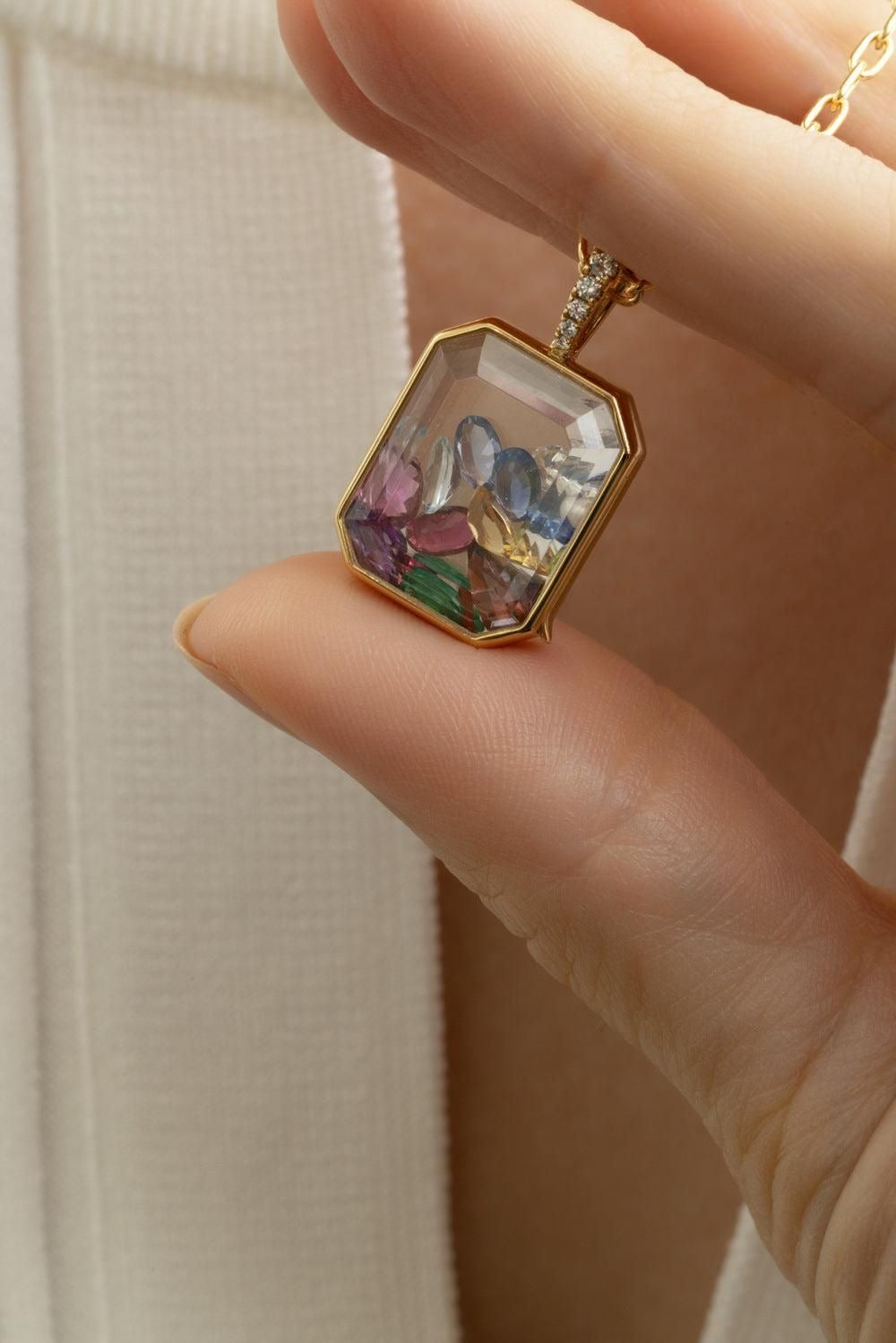 AM Rectangle Locket
