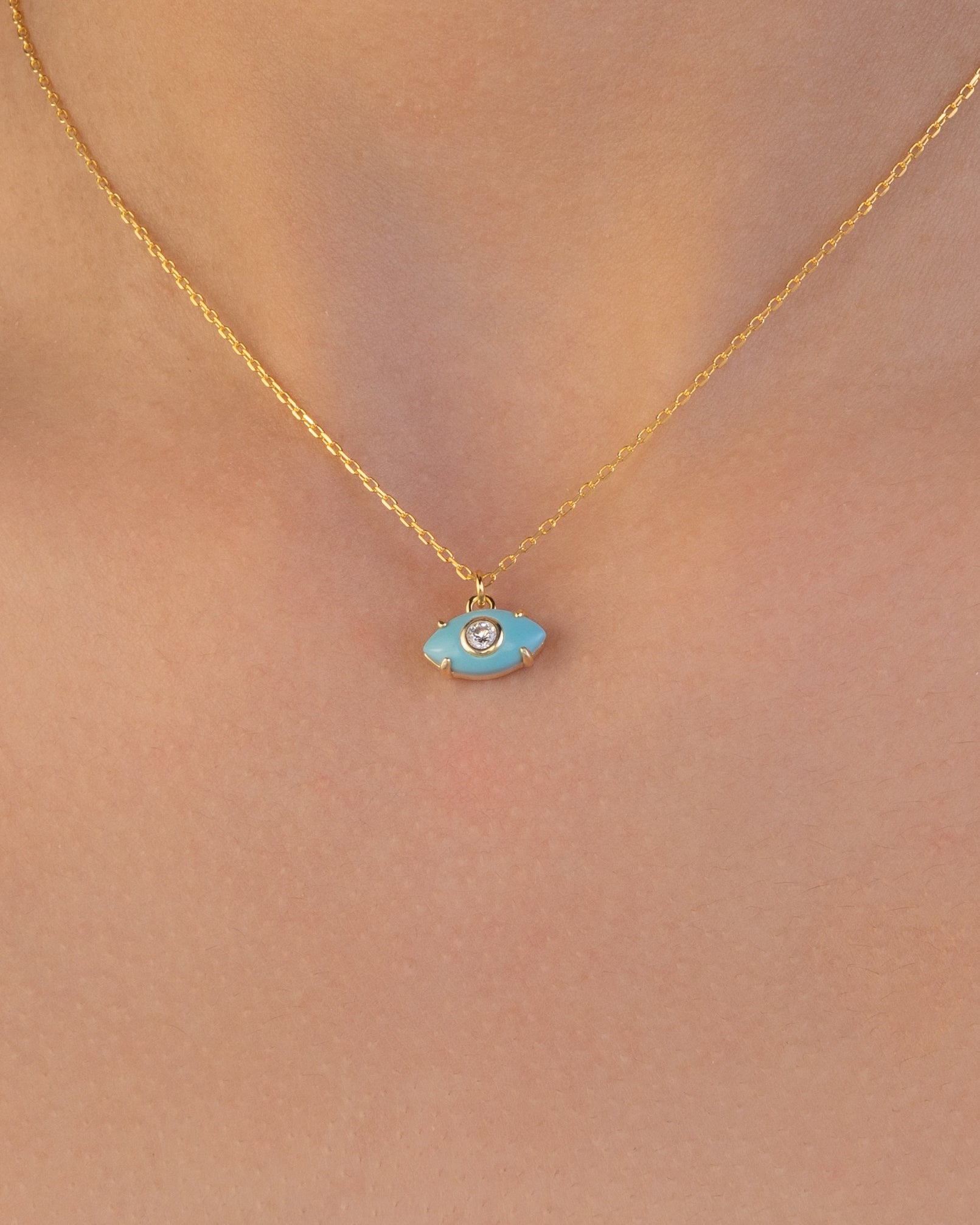 Turquoise Evil Eye Necklace