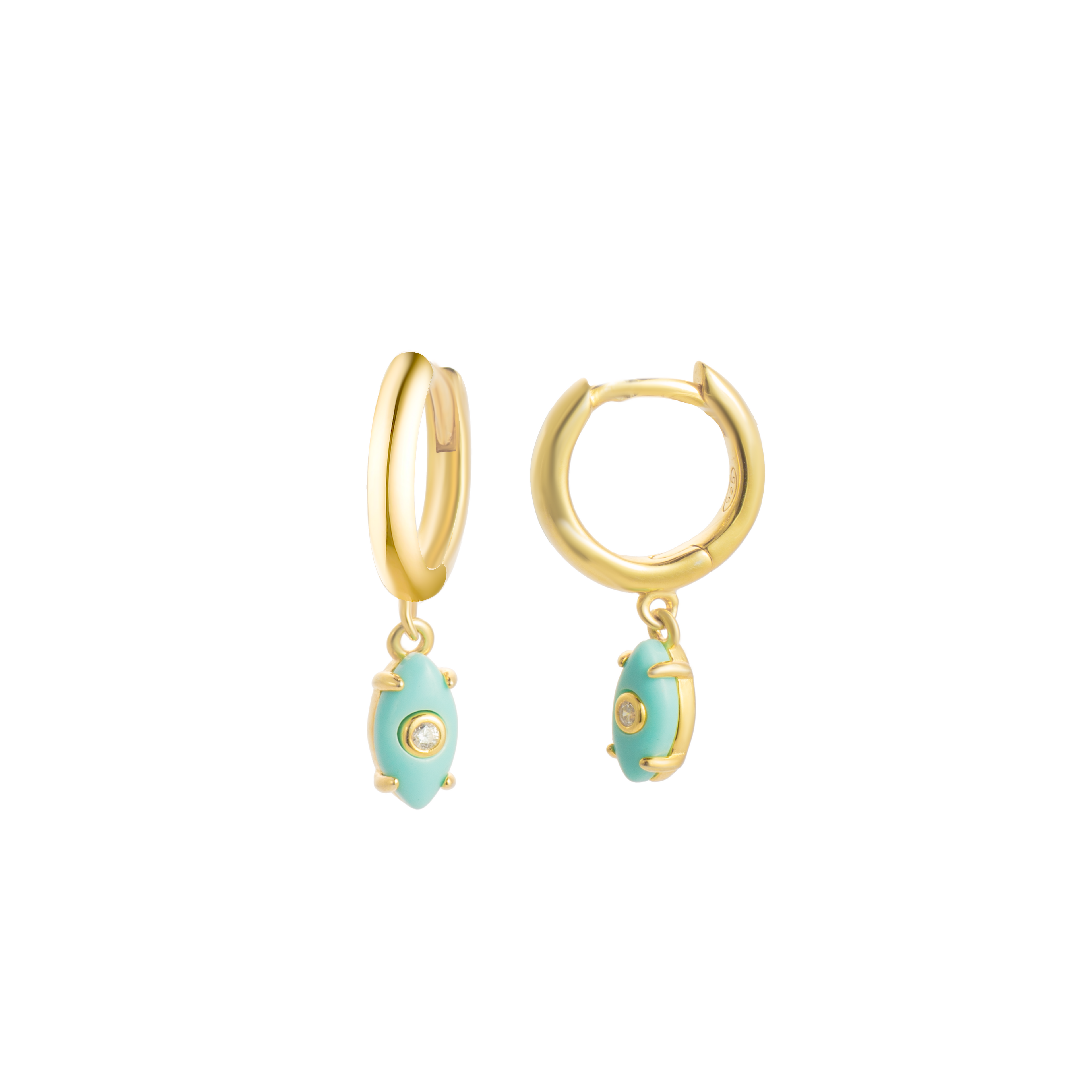 Turquoise Evil Eye Earrings