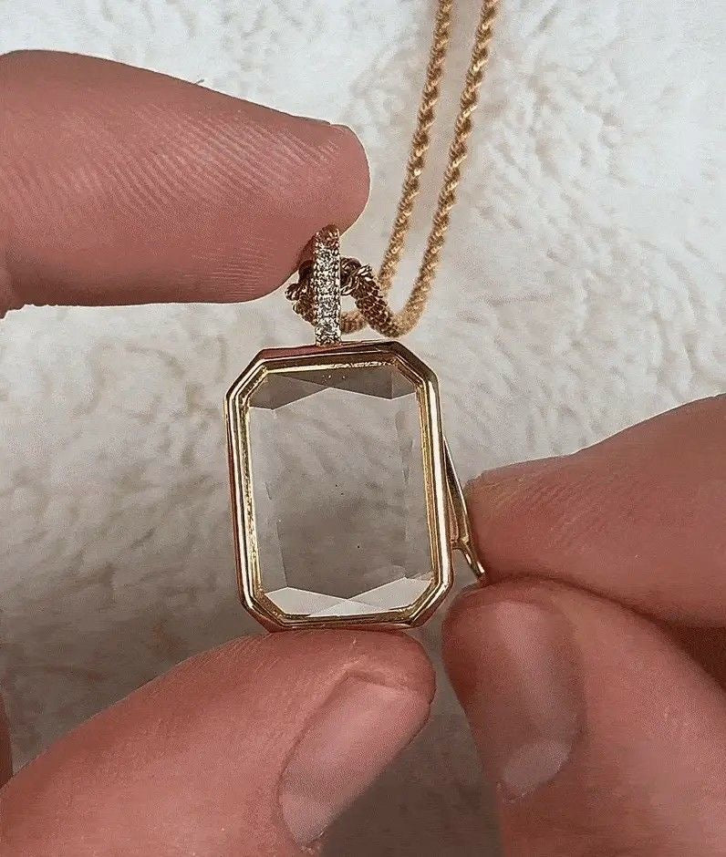 AM Rectangle Locket