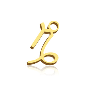 Zodiac Sign Charm Gold