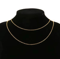 Luxe Classic 18K gold-plated chain necklace by AM Luxury Jewelry