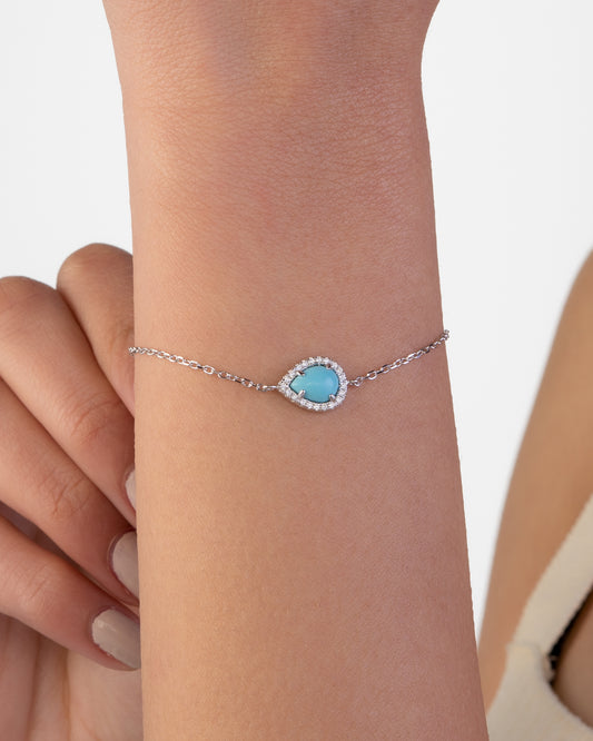 Pear Turquoise Bracelet