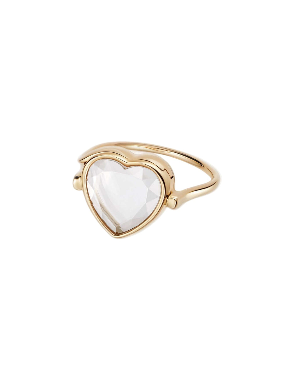 AM Heart Locket Ring