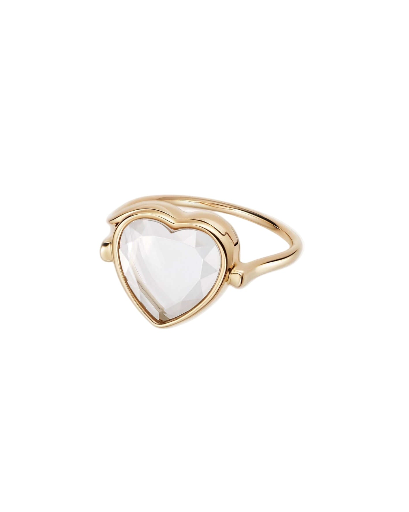 AM Heart Locket Ring