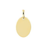 Oval Engraving Pendant
