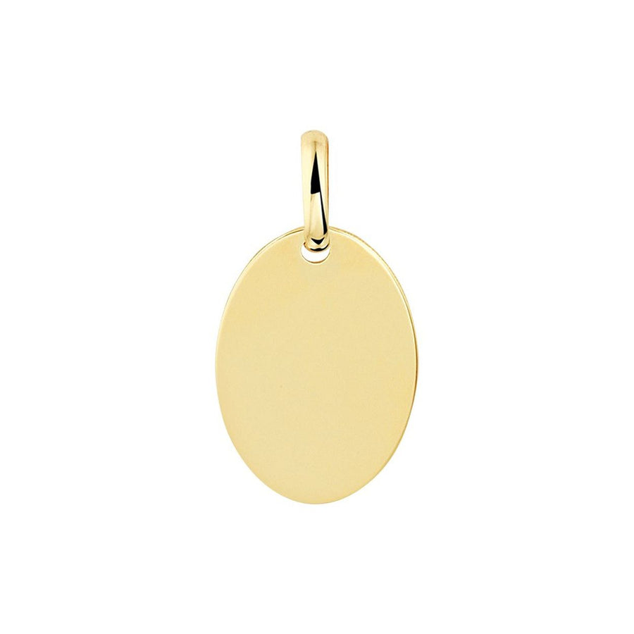 Oval Engraving Pendant