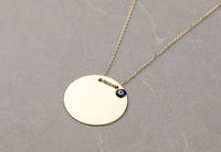 Evil Eye Disc Necklace
